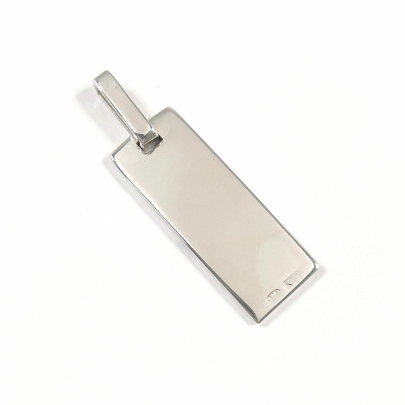 GUCCI Gucci Plate Pendant Top, Sterling Silver, - Picture 2 of 5